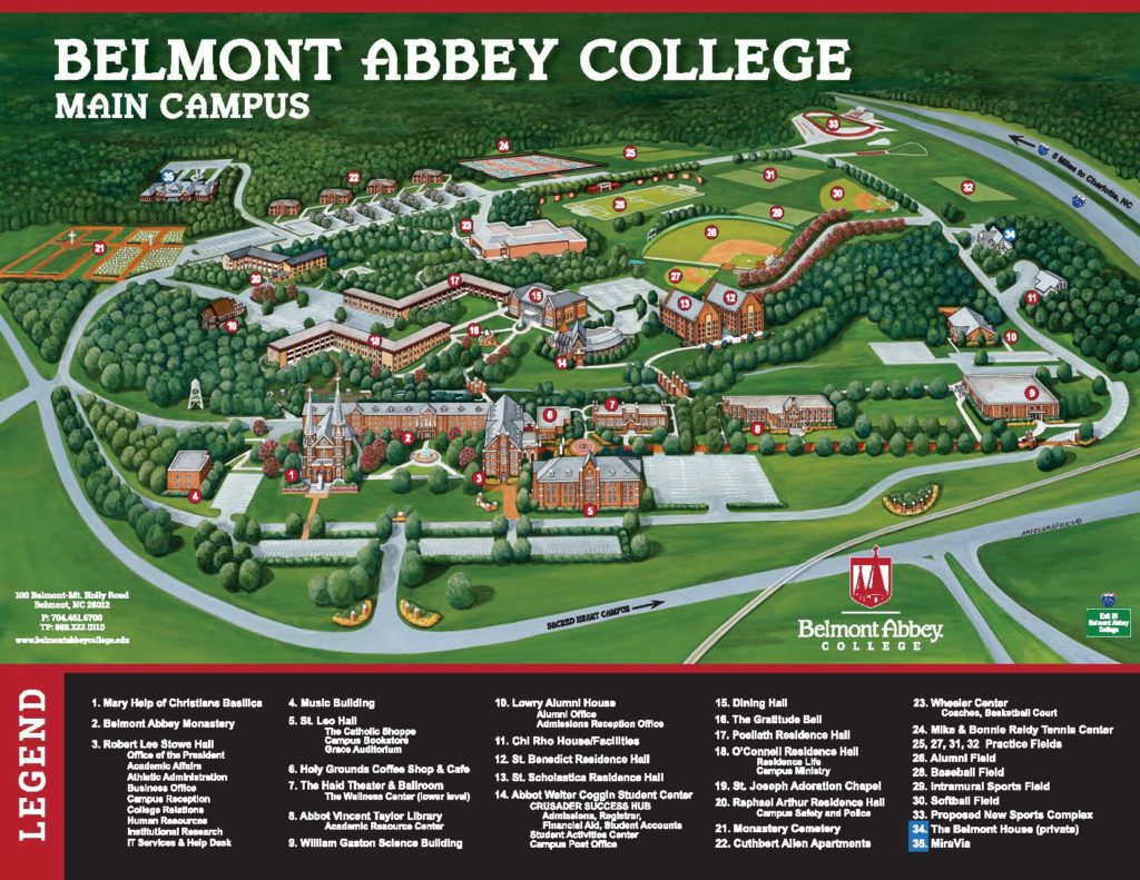 belmont-abbey-college-campus-map