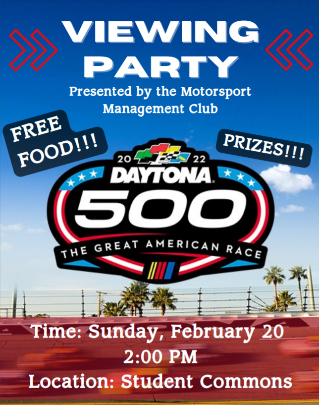Calendrier Ubade 2023 Daytona 500 Viewing Party - Belmont Abbey College
