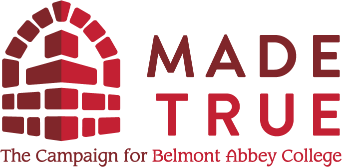 Belmont Abbey Made True Logo w Descriptor Stacked