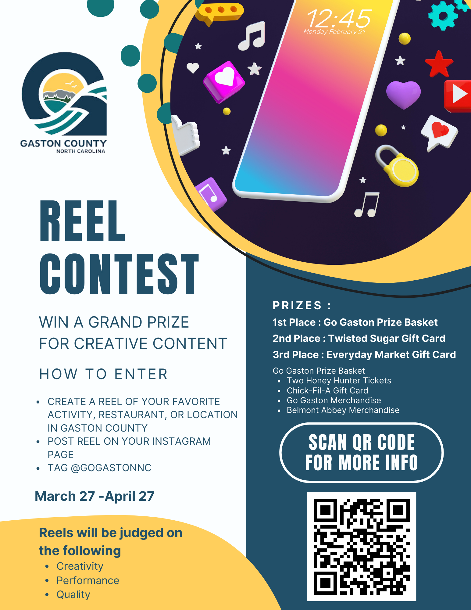 Reel Contest Event Promotion Flyer