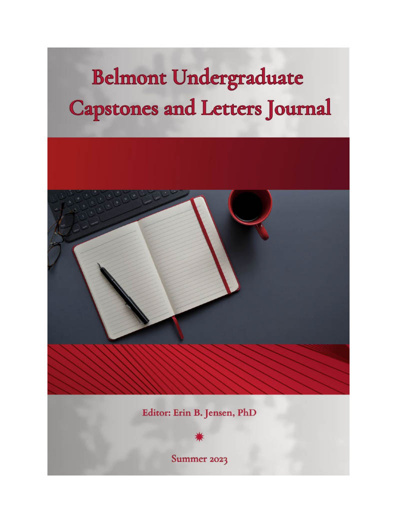 Belmont Undergraduate Capstones and Letters Journal