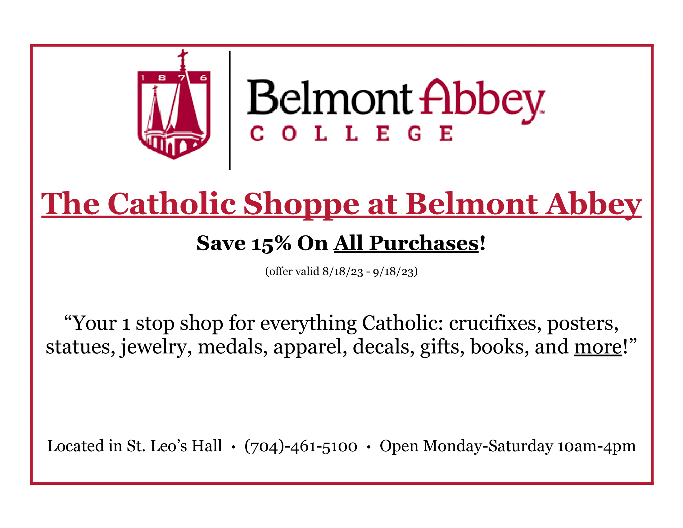 Catholic Shoppe Coupons 1