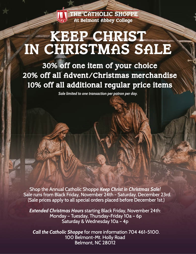 Catholic Shoppe Christmas Sale