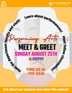 Perfroming Arts Meet and Greet