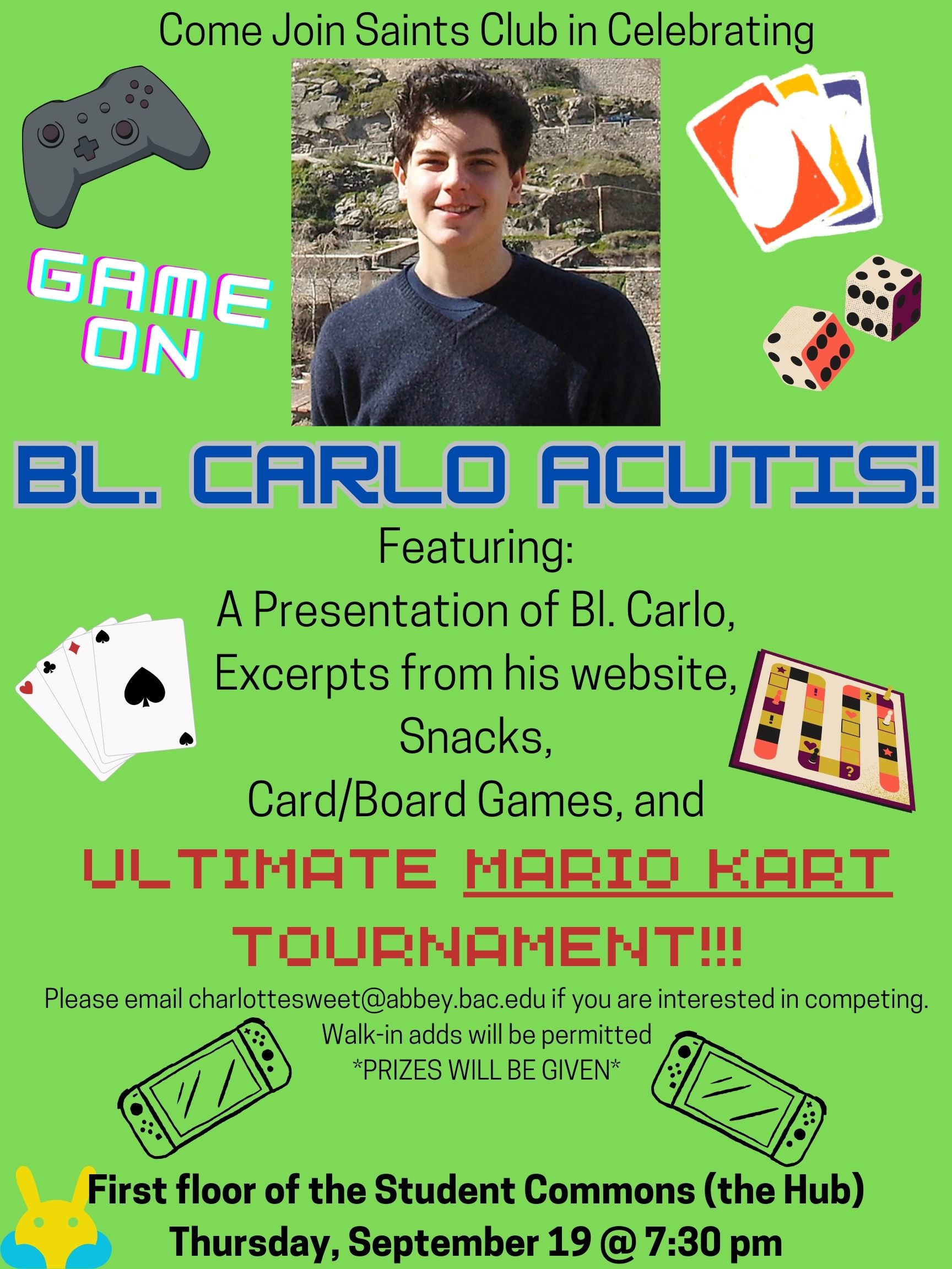 Bl. Carlo Acutis Party (Saints Club)