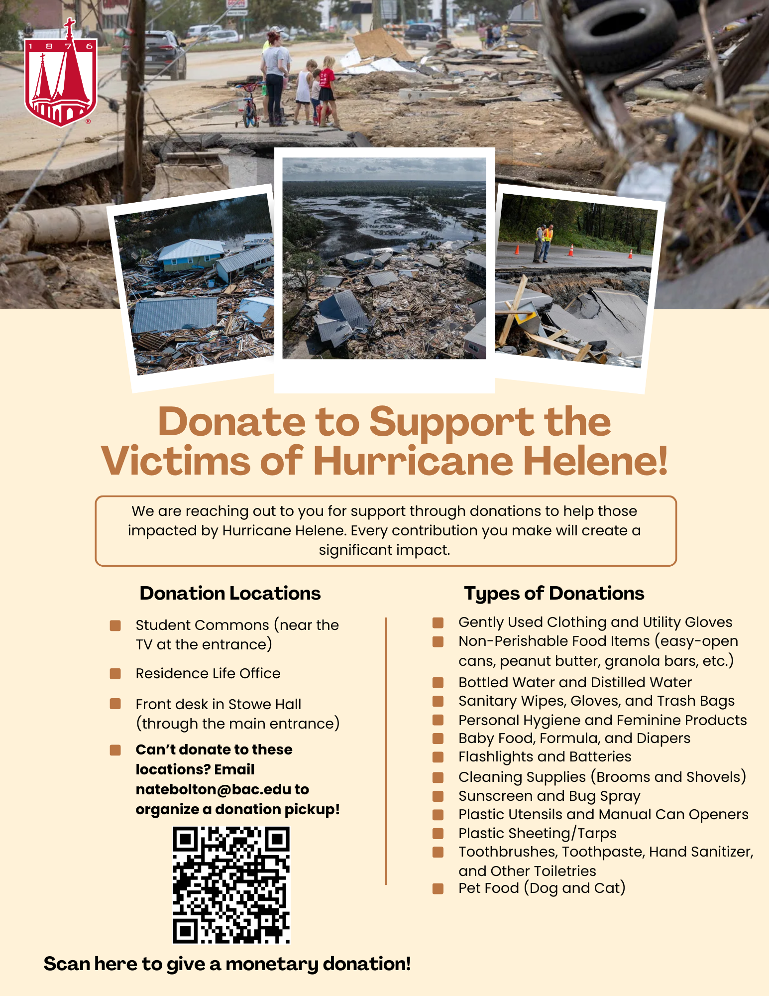 Donate to Support the Victims of Hurricane Helene! (1) Donate to Support the Victims of Hurricane Helene! (1)