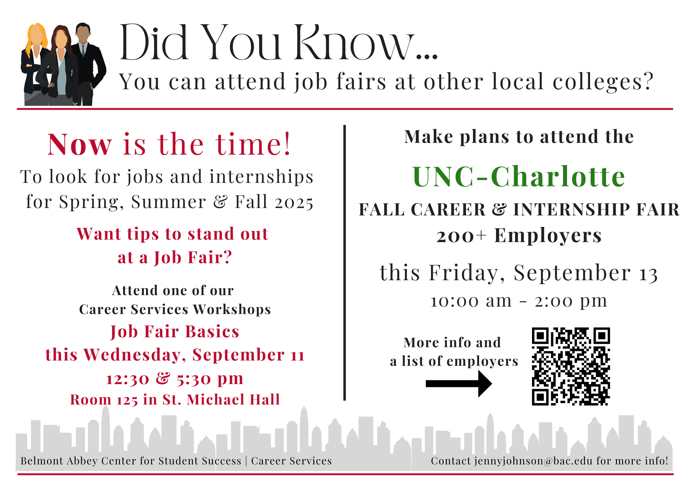 UNC Charlotte Career Fair Info