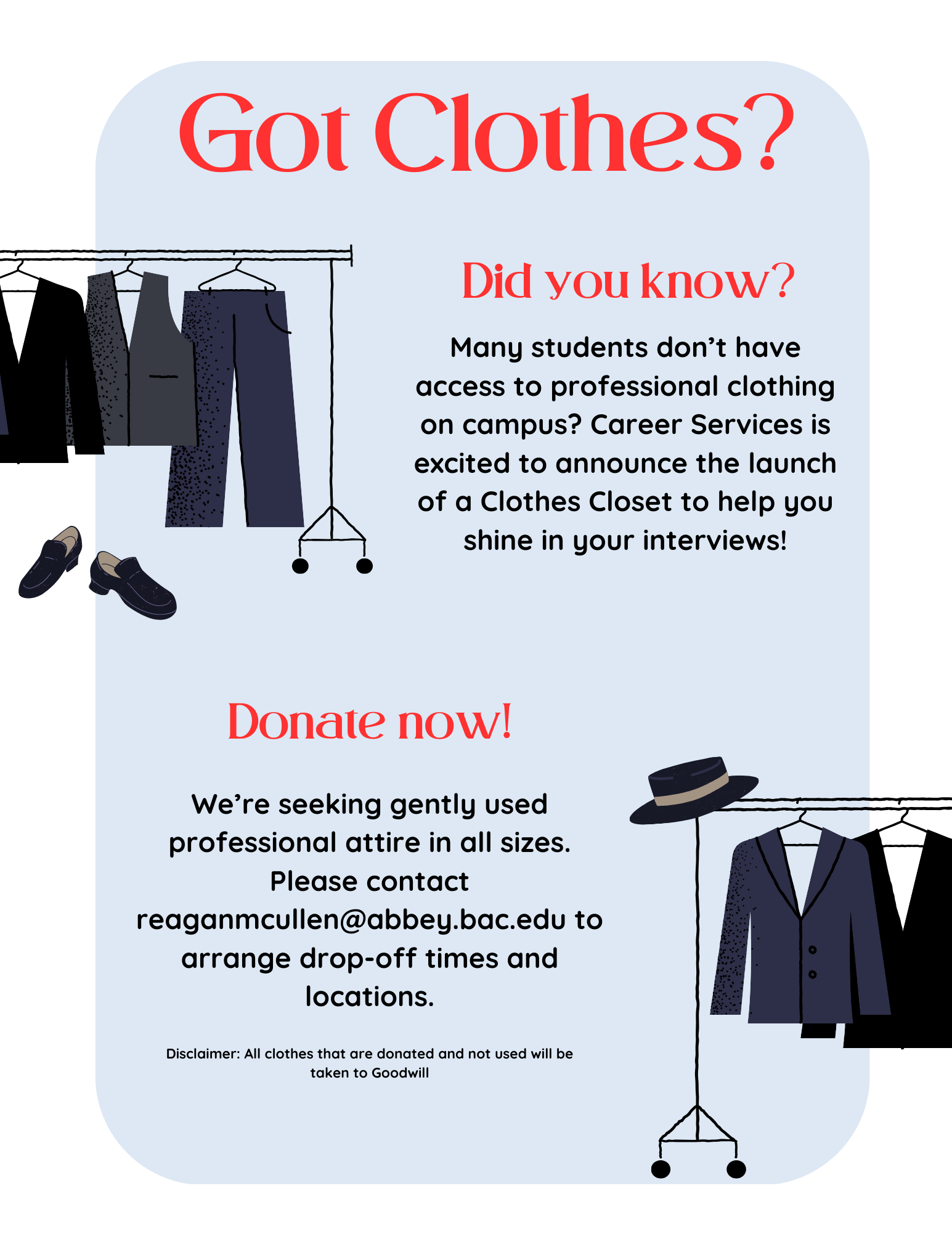 Clothing Closet Donation Flyer (1)