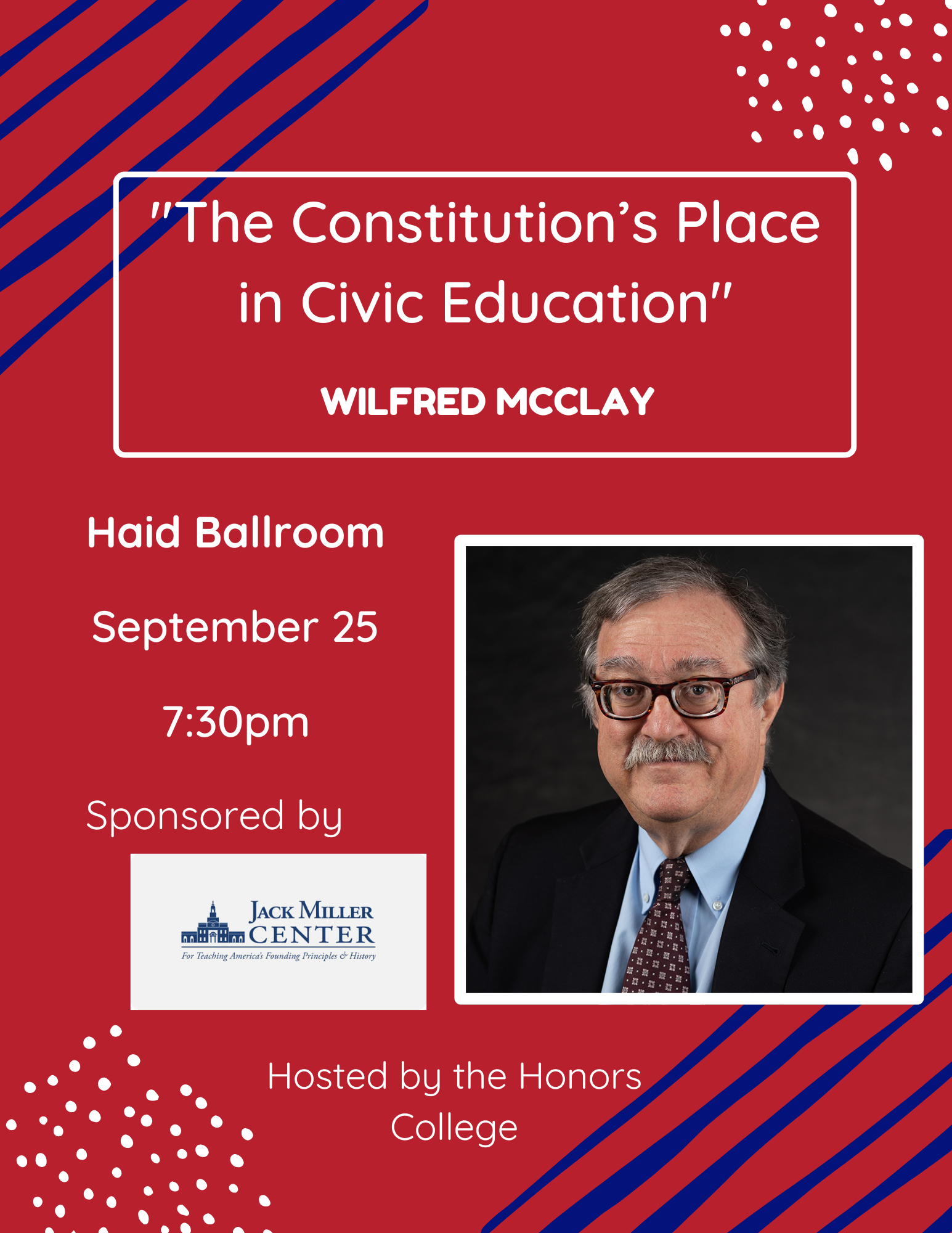 Constitution Day Lecture with Dr. Wilfred McClay