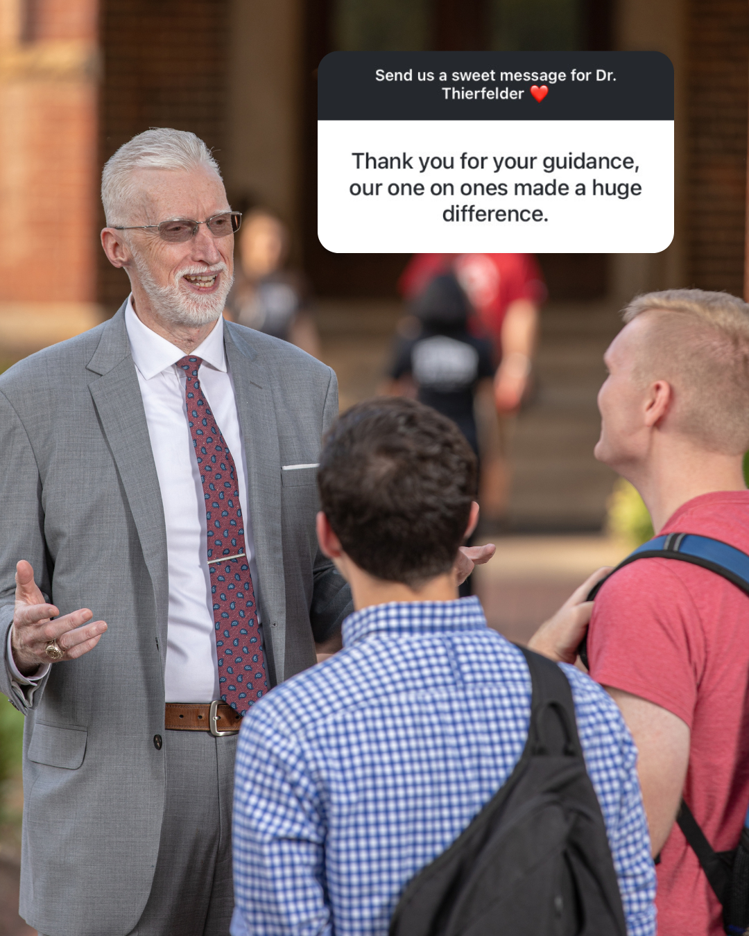 Thank You, Dr. Thierfelder Thank You, Dr. Thierfelder