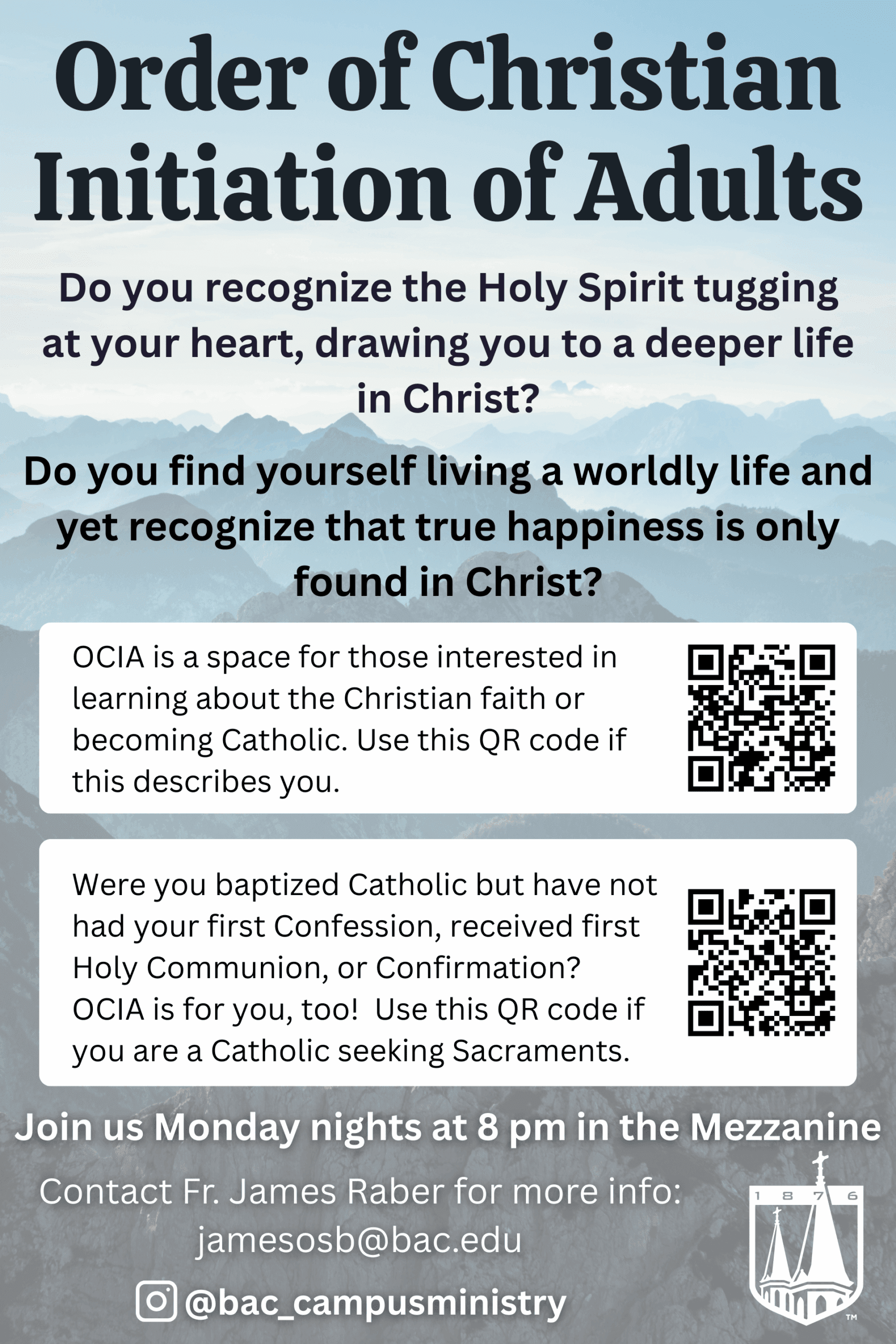 Order of Christian Initiation of Adults Poster Order of Christian Initiation of Adults Poster