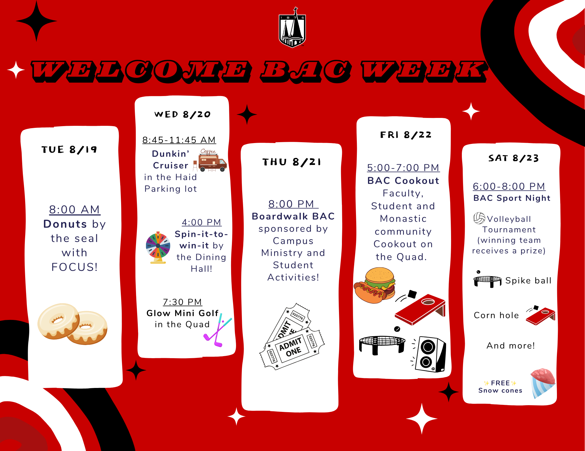 Welcome BAC Week BAC Boardwalk