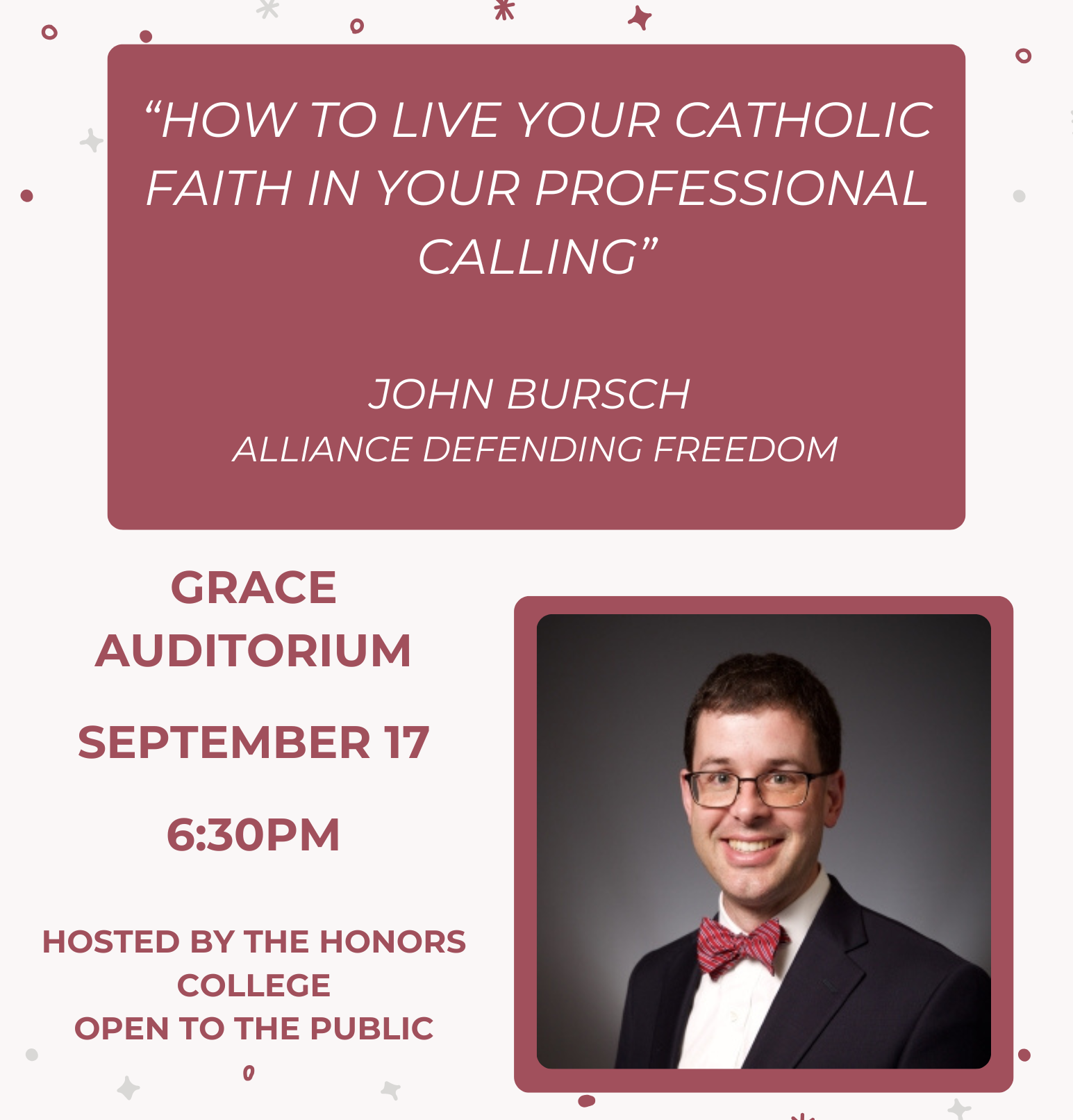 “How to Live Your Catholic Faith in Your Professional Calling.” (1)
