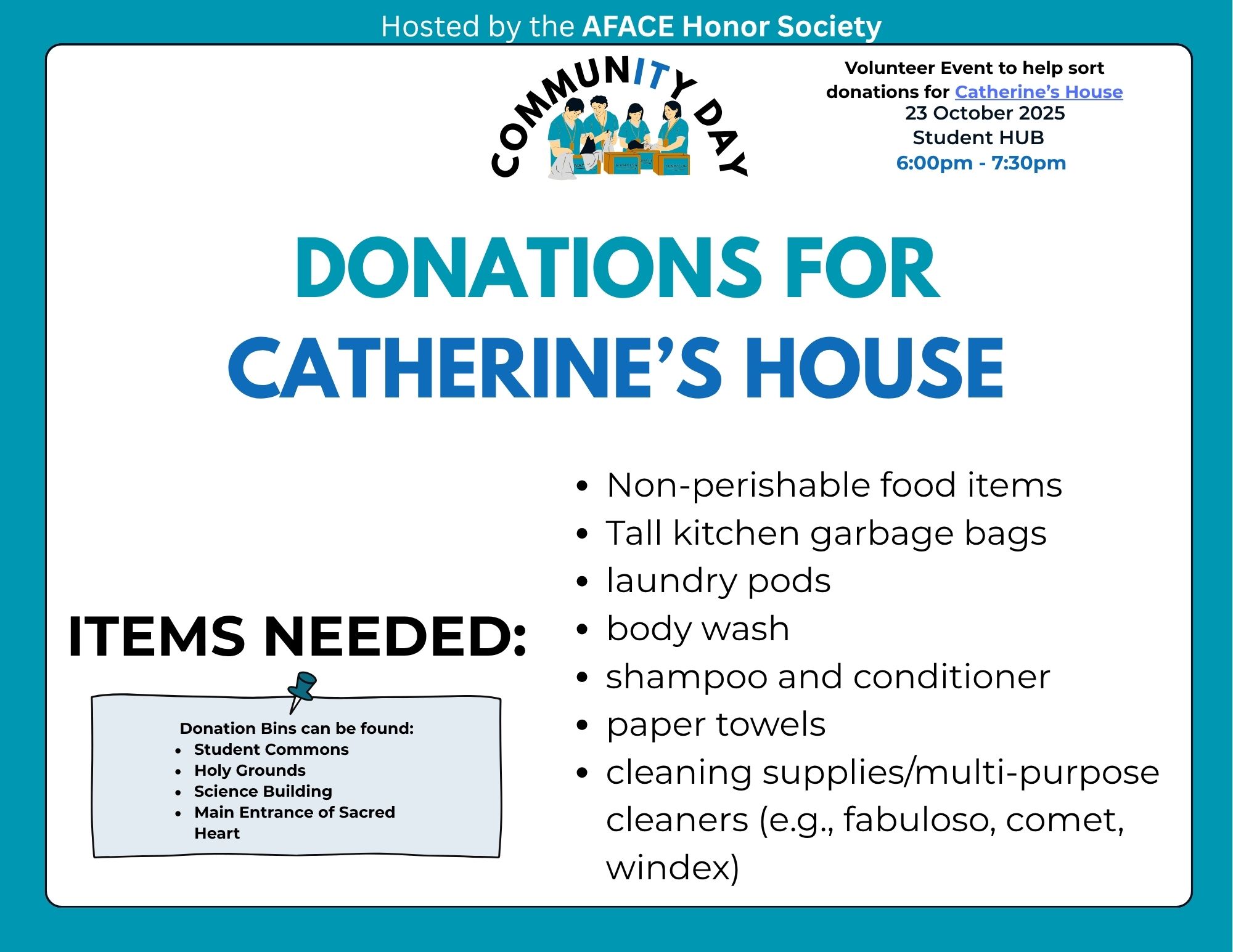 Donation List for CommunITy Day