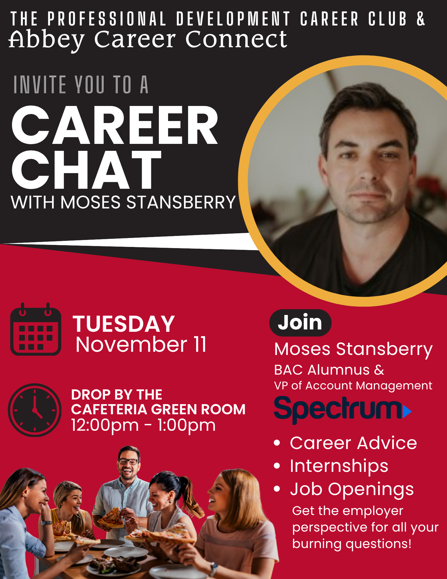 Career Chat Flyer Sunday