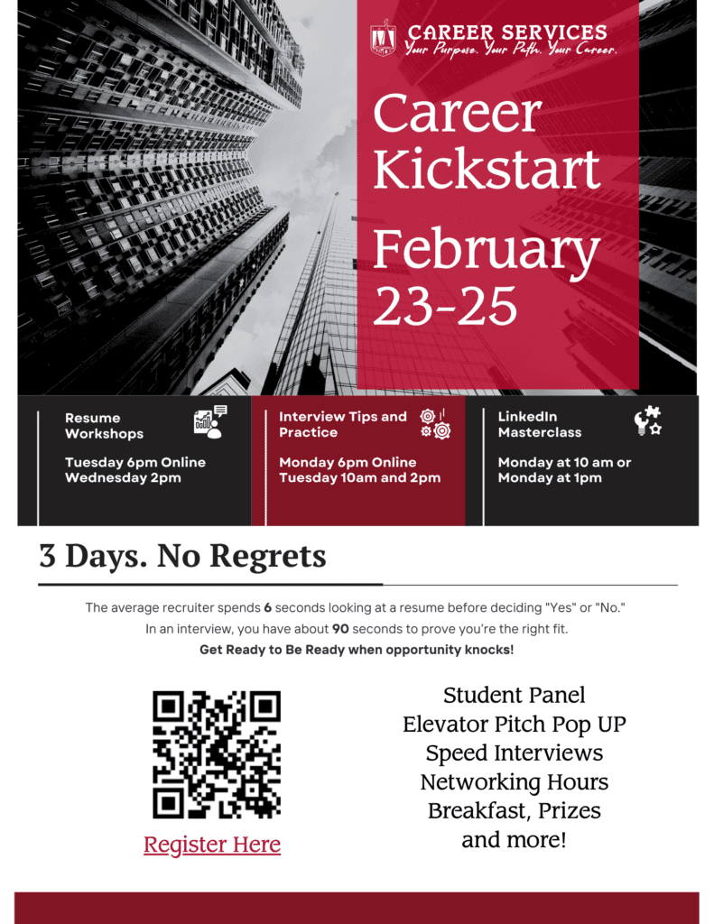 Career Kickstart Bootcamp 2026 Flyer