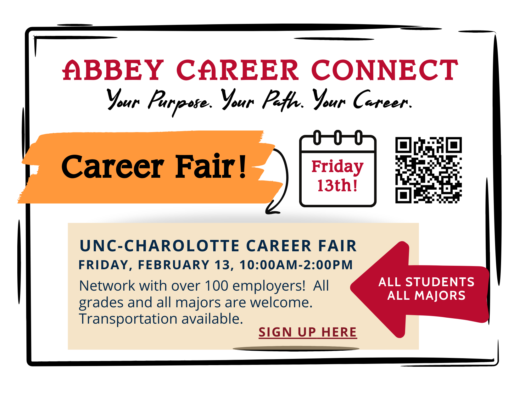 Spring 2026 Career Fair Flyer UNCC