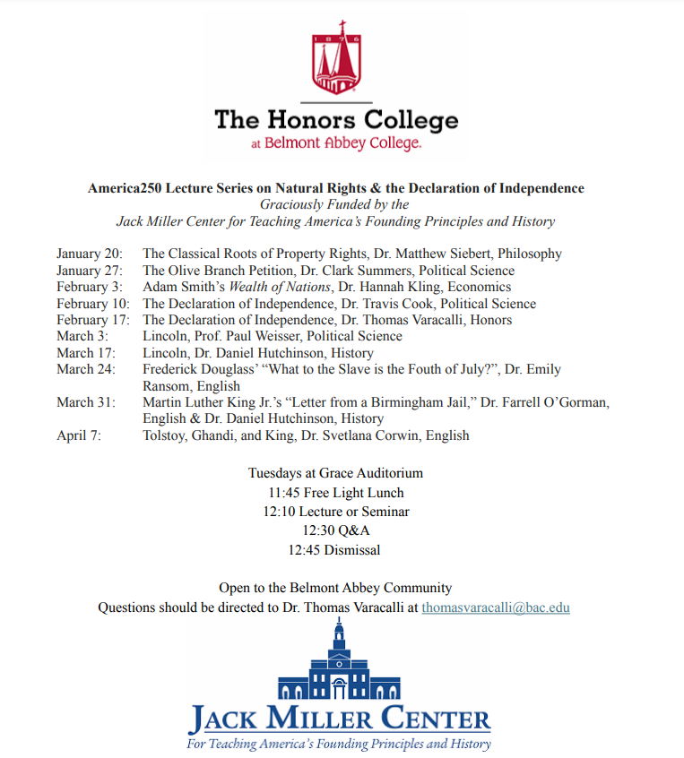 lecture schedule