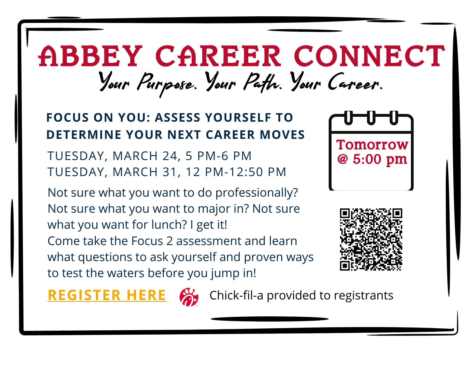 Monday FOCUS Assessment Flyer