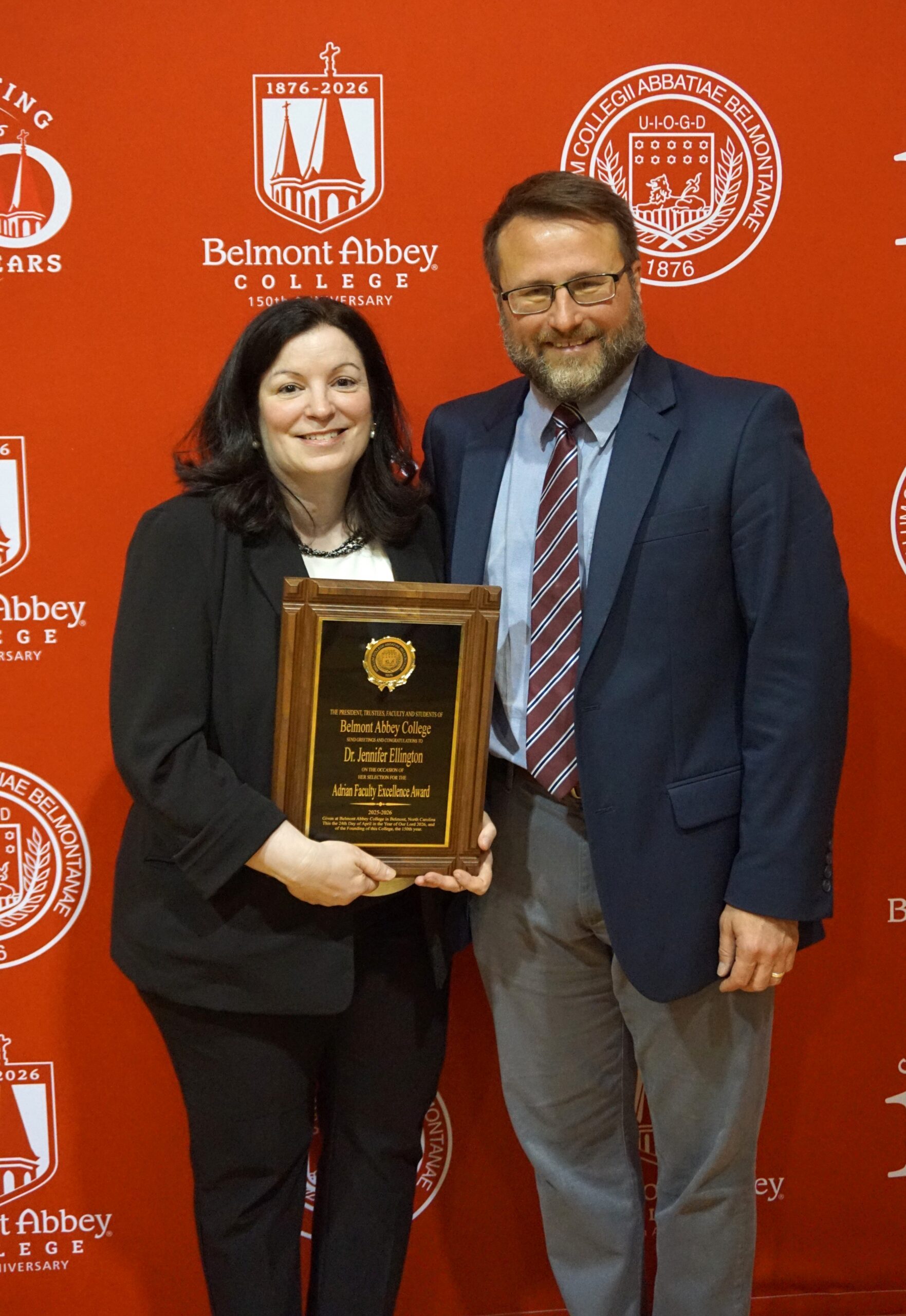 Belmont Abbey College Honors Recipient of the Adrian Award For Teaching Excellence