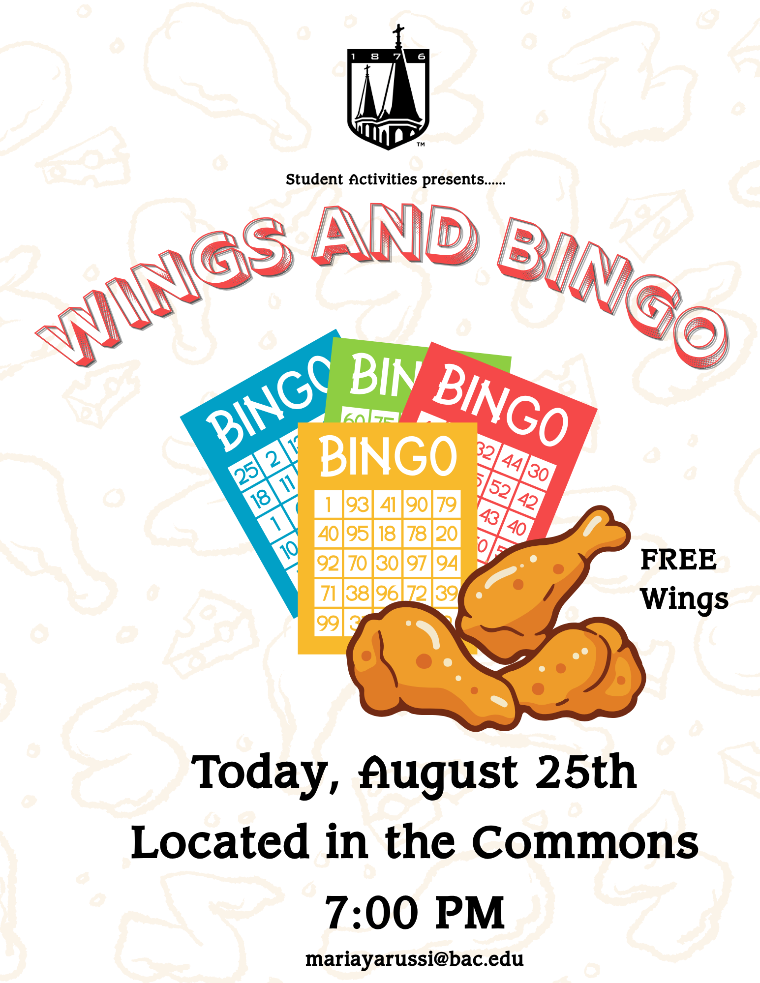 Fun Chicken Wing Poster