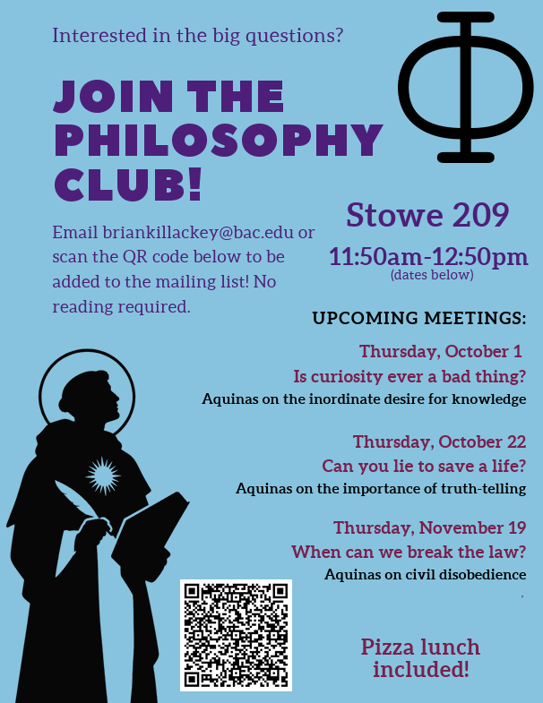 Philosophy Club: Is curiosity ever a bad thing?